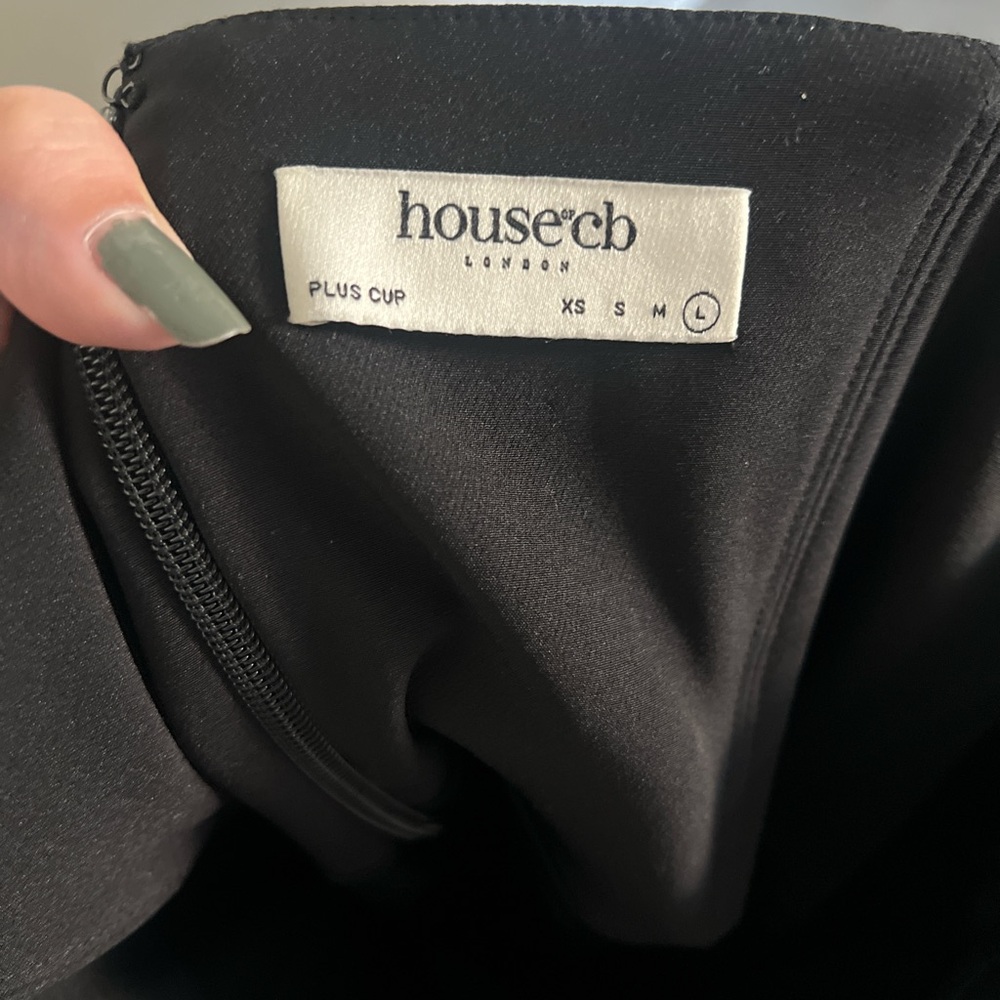 House of CB Black Draped Dress - Picture 4 of 6